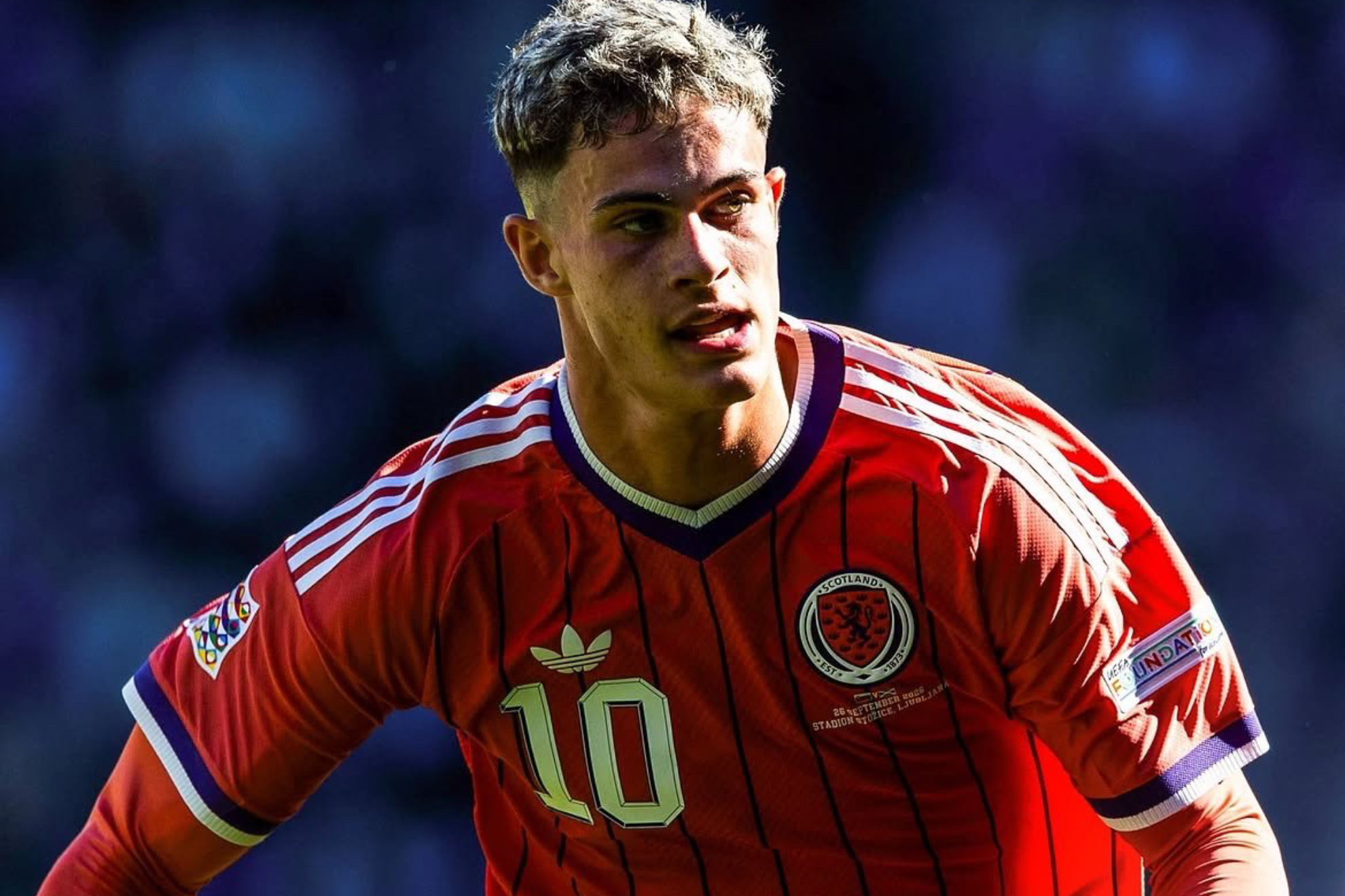 Robbie Ure, en su debut con Escocia SEVILLA FC
