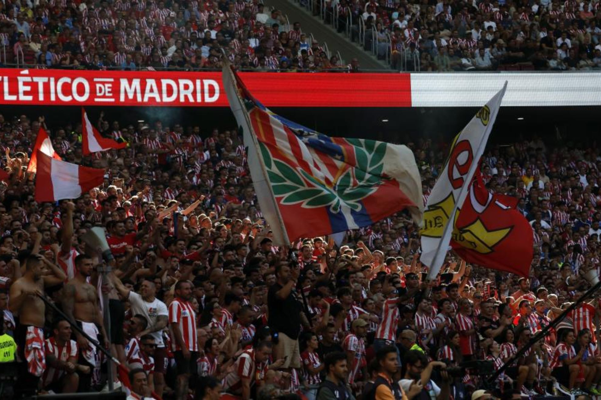 Aspecto del Metropolitano en el pasado derbi.