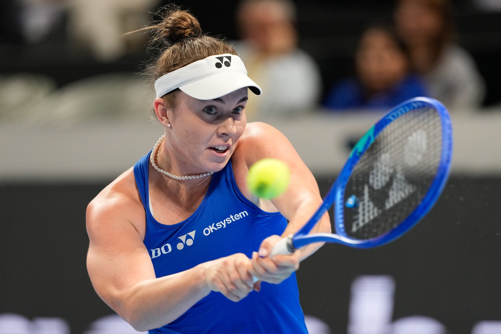 Noskova pega de revés.