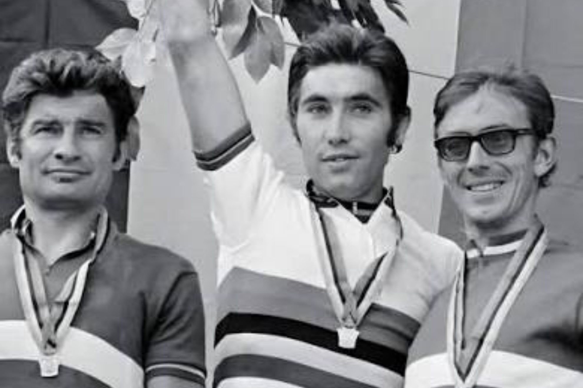 Merckx, en el podio.