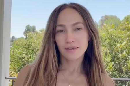 Captura de pantalla del vídeo que Jennifer Lopez ha subido a su cuenta de Instagram.