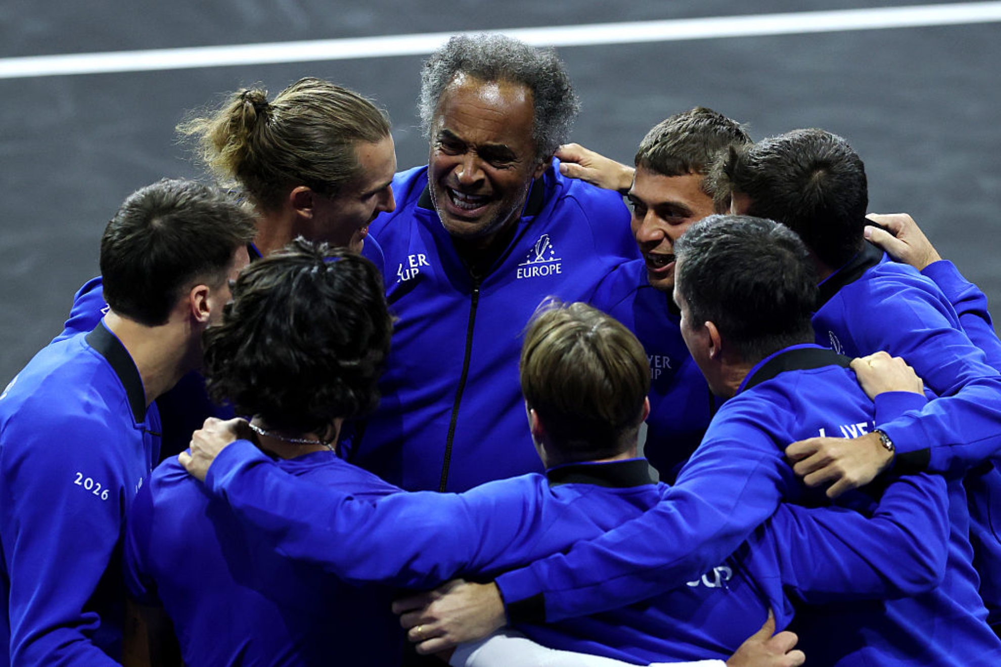 El equipo europeo celebra el título. Getty Images