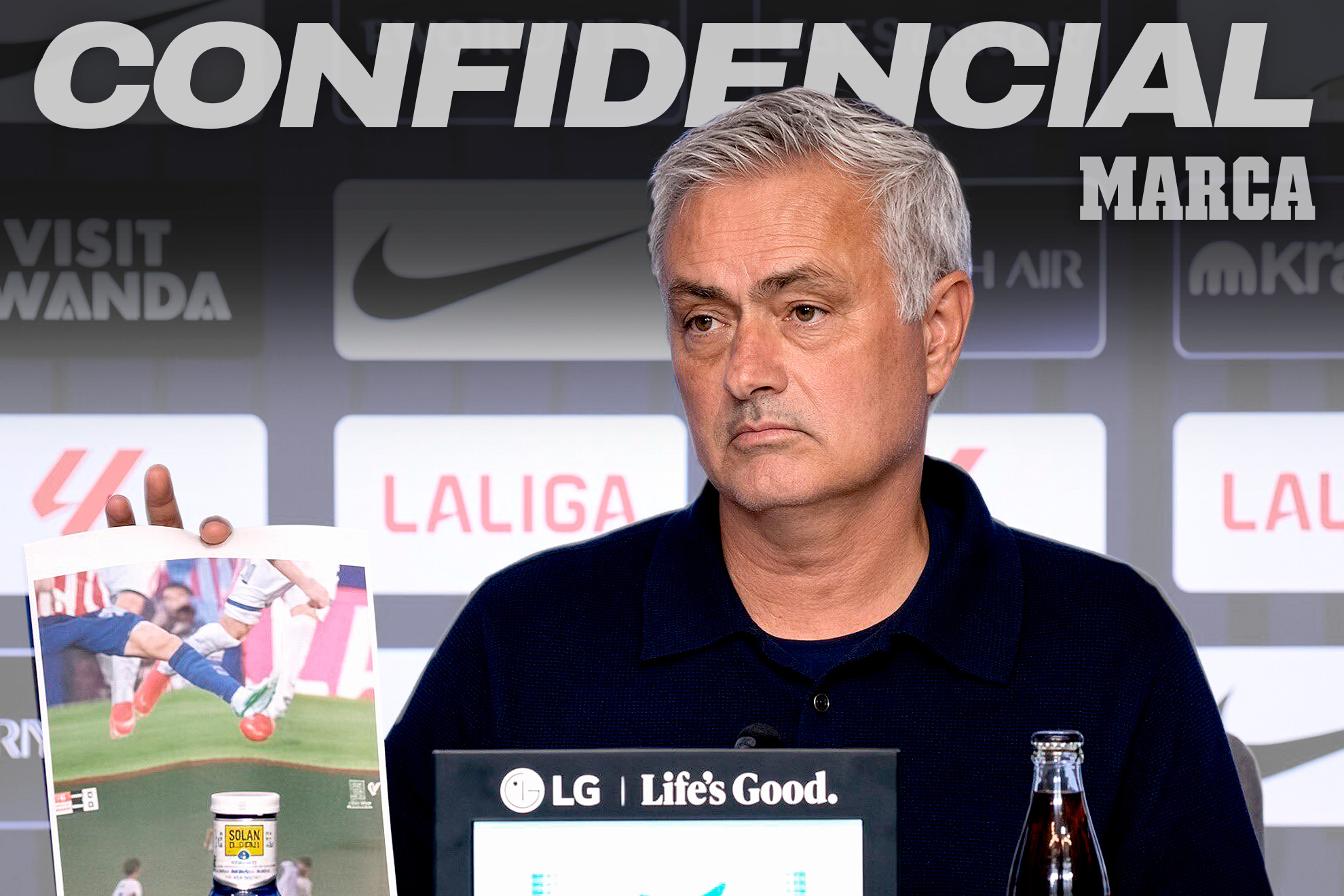 Mourinho, en rueda de prensa.