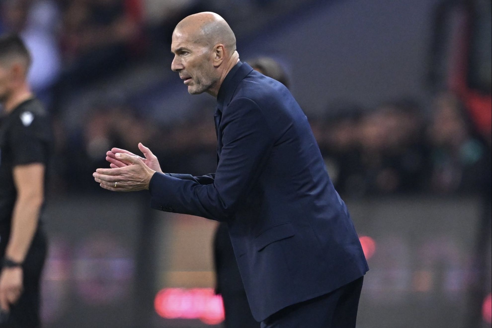 Zidane, durante el partido contra Turquía