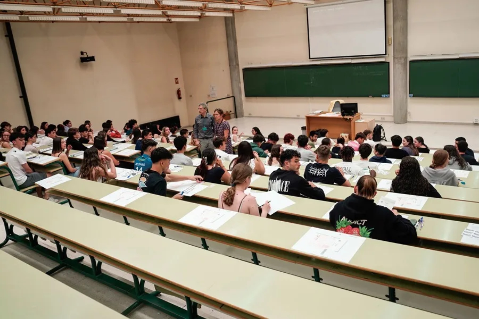 Imagen de recurso de un aula de una universidad. EFE