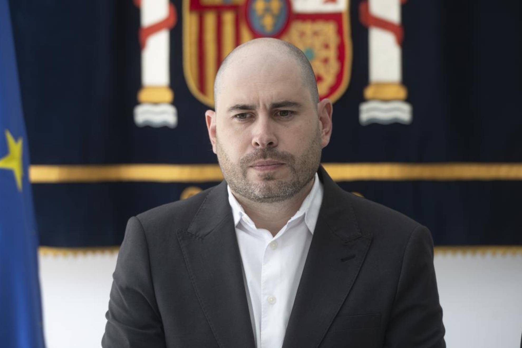 Triano, ante la prensa. EFE