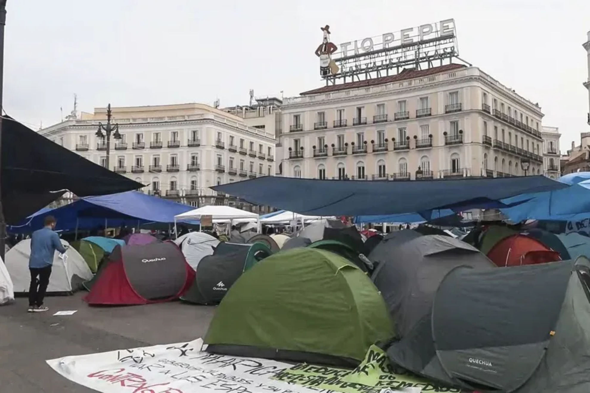 Acampada Sol EFE