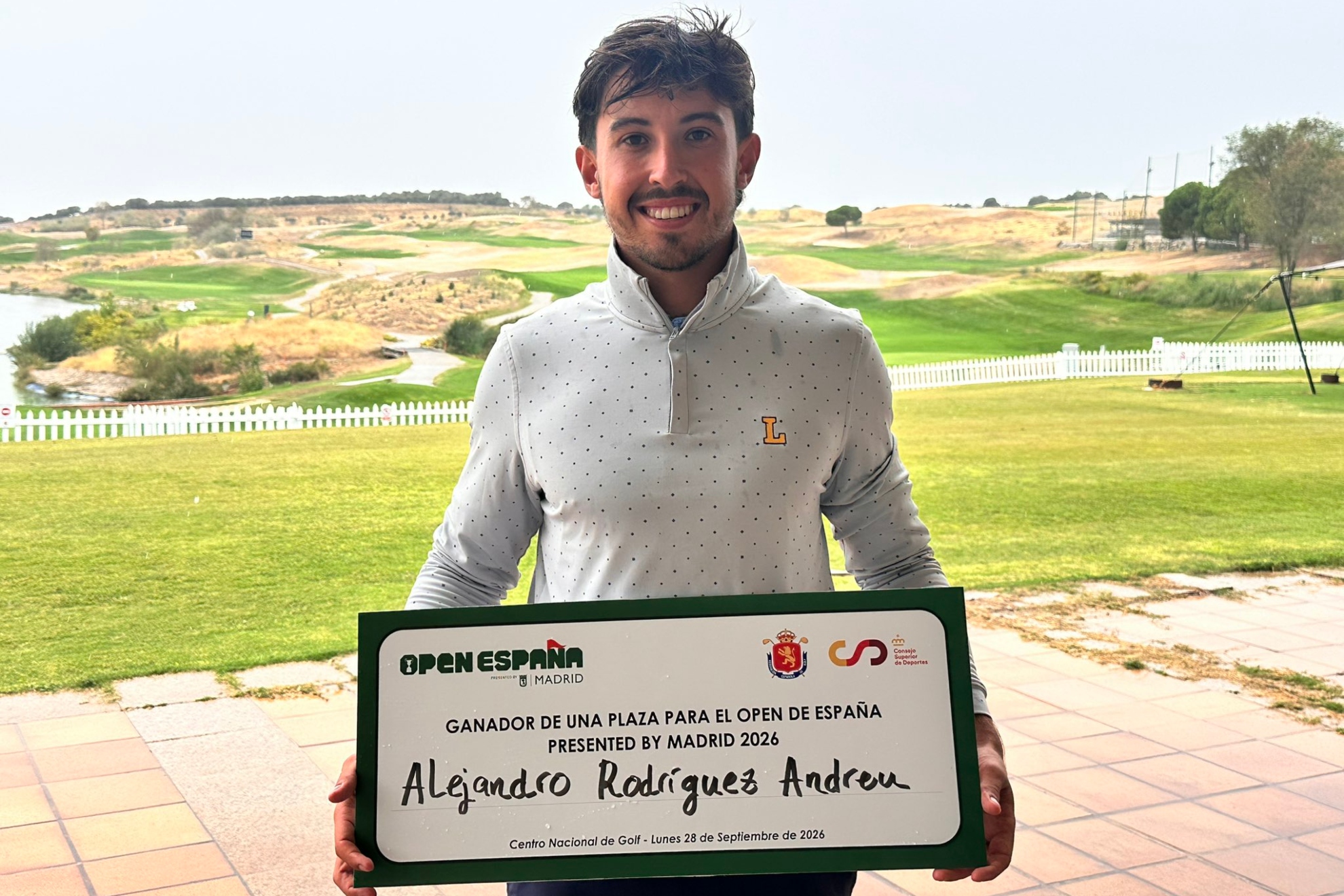 Alejandro Rodríguez, tras la victoria RFEG