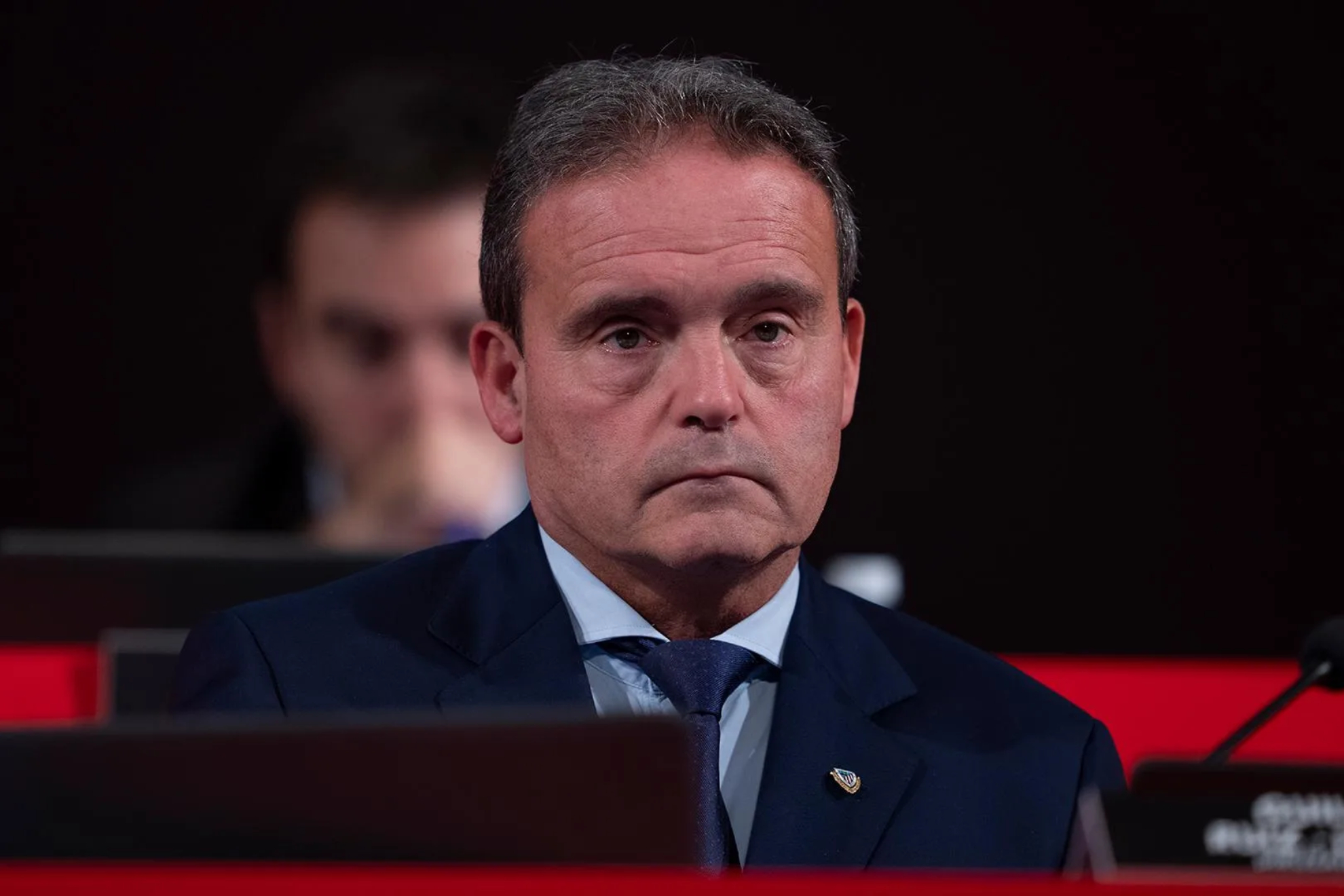 El tesorero del Athletic Club, Guillermo Ruiz-Longarte