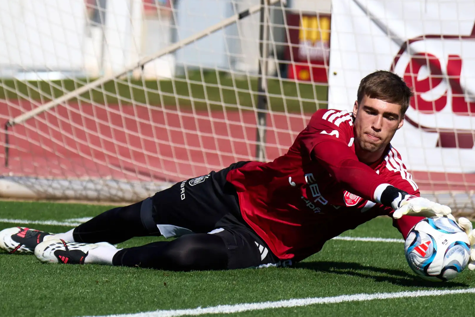 Fran González, en un entrenamiento SEVILLA FC
