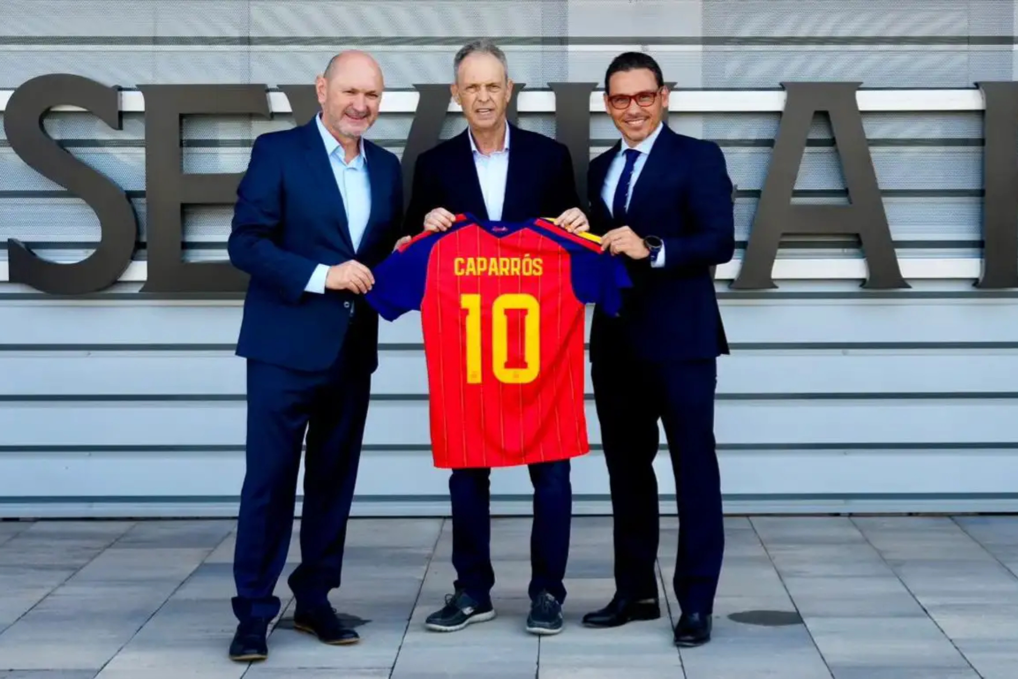Louzán, Caparrós y Del Nido Carrasco SEVILLA FC
