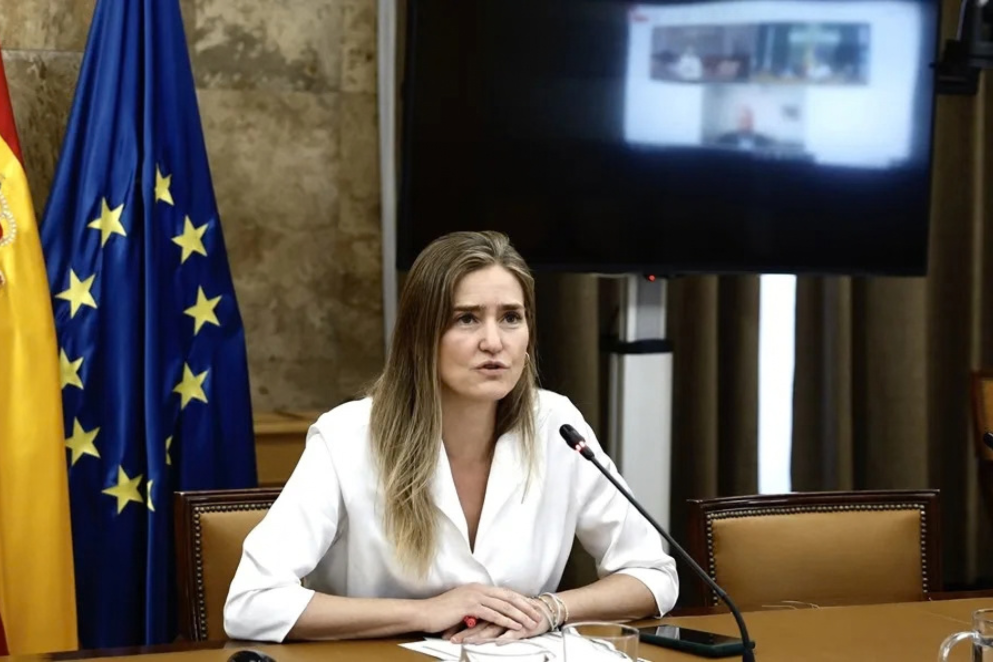 La vicepresidenta y ministra para la Transición Ecológica y el Reto Demográfico, Sara Aagesen. EFE/Sergio Pérez