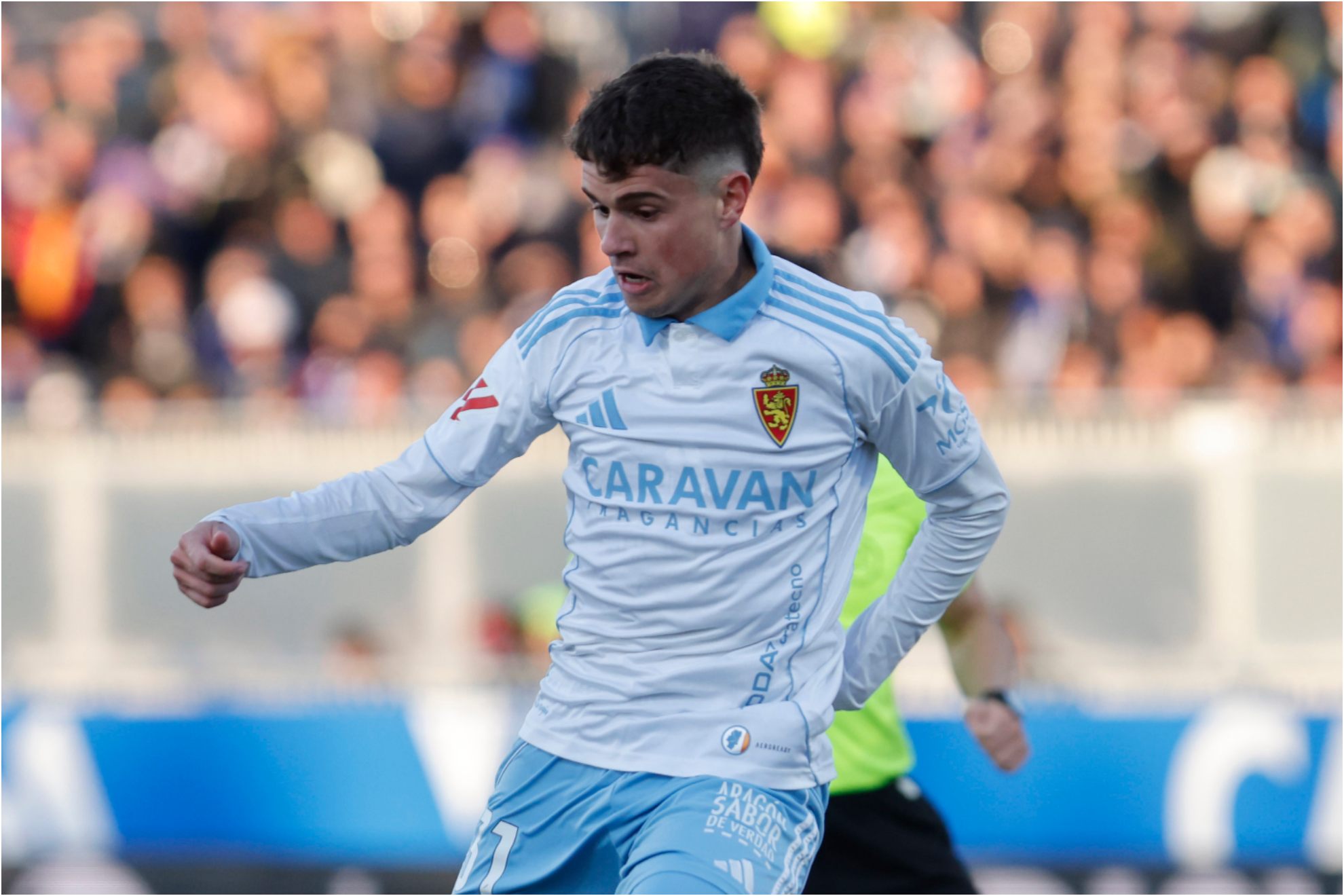 Hugo Pinilla, con el Zaragoza. Toni Galán
