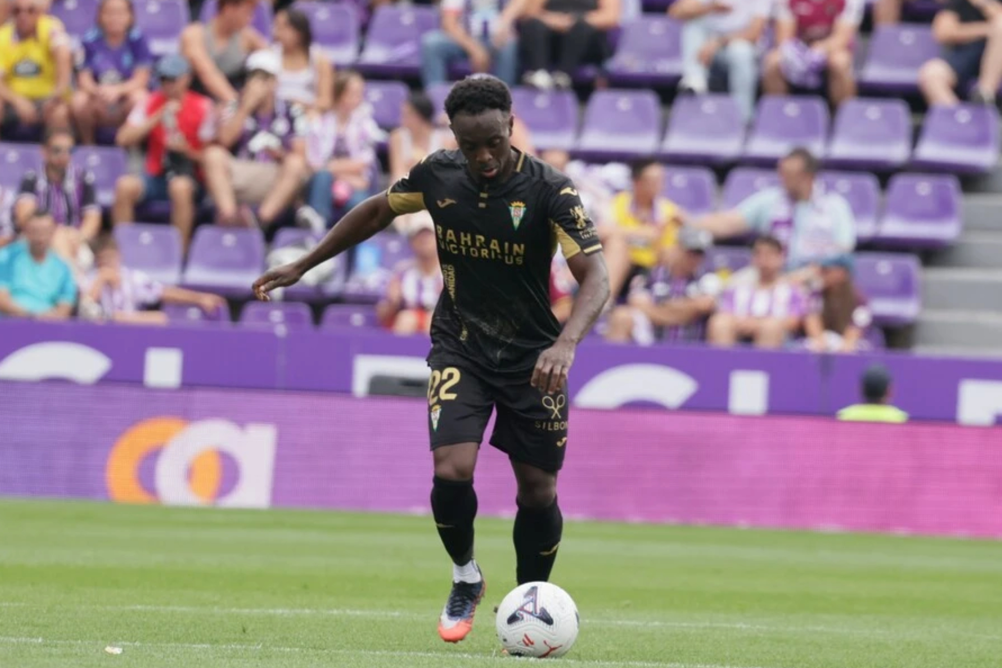 Yussi Diarra, en el último partido del Córdoba. CÓRDOBA CF