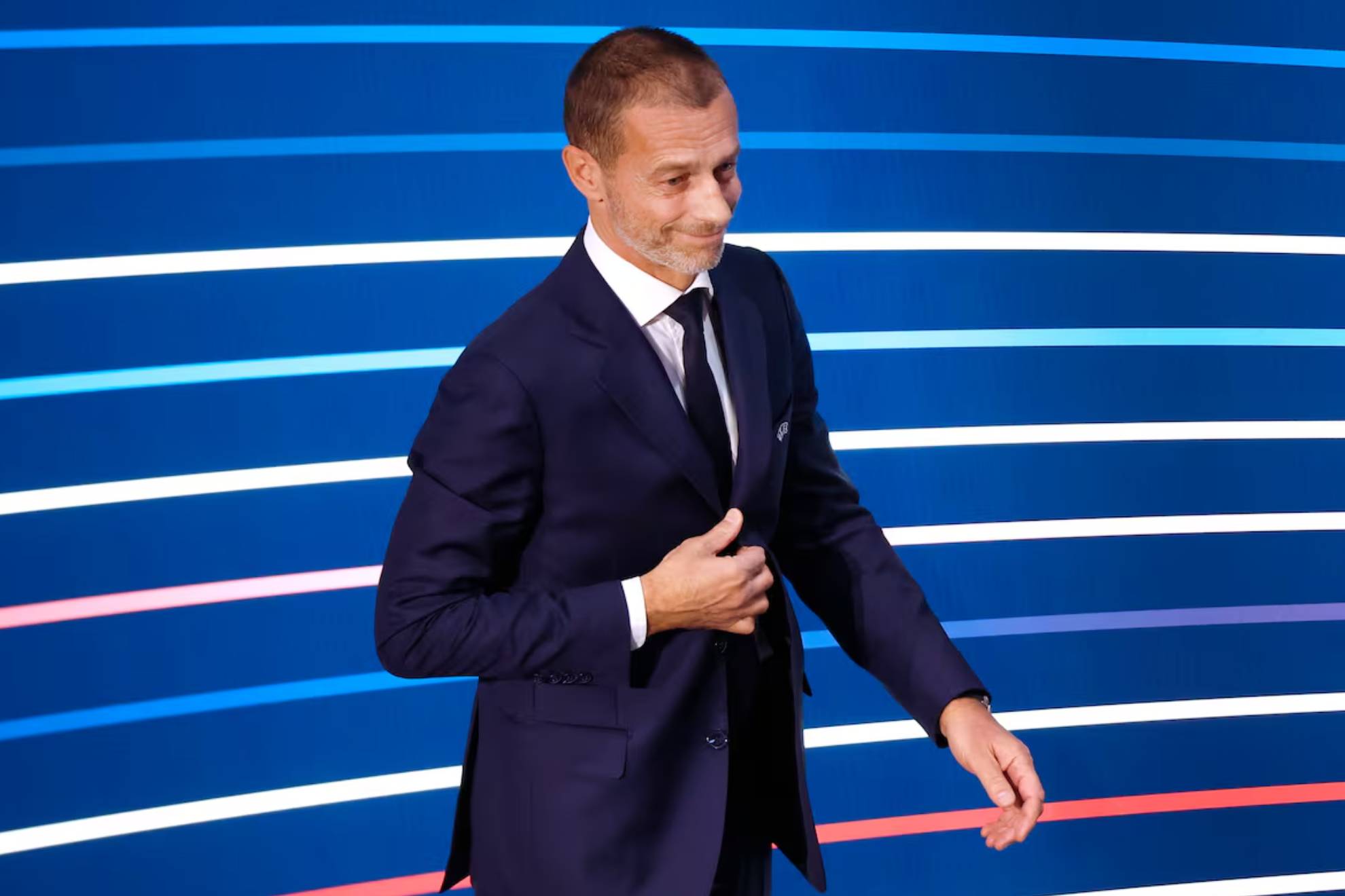 Aleksander Ceferin, en una Asamblea de la UEFA. EFE