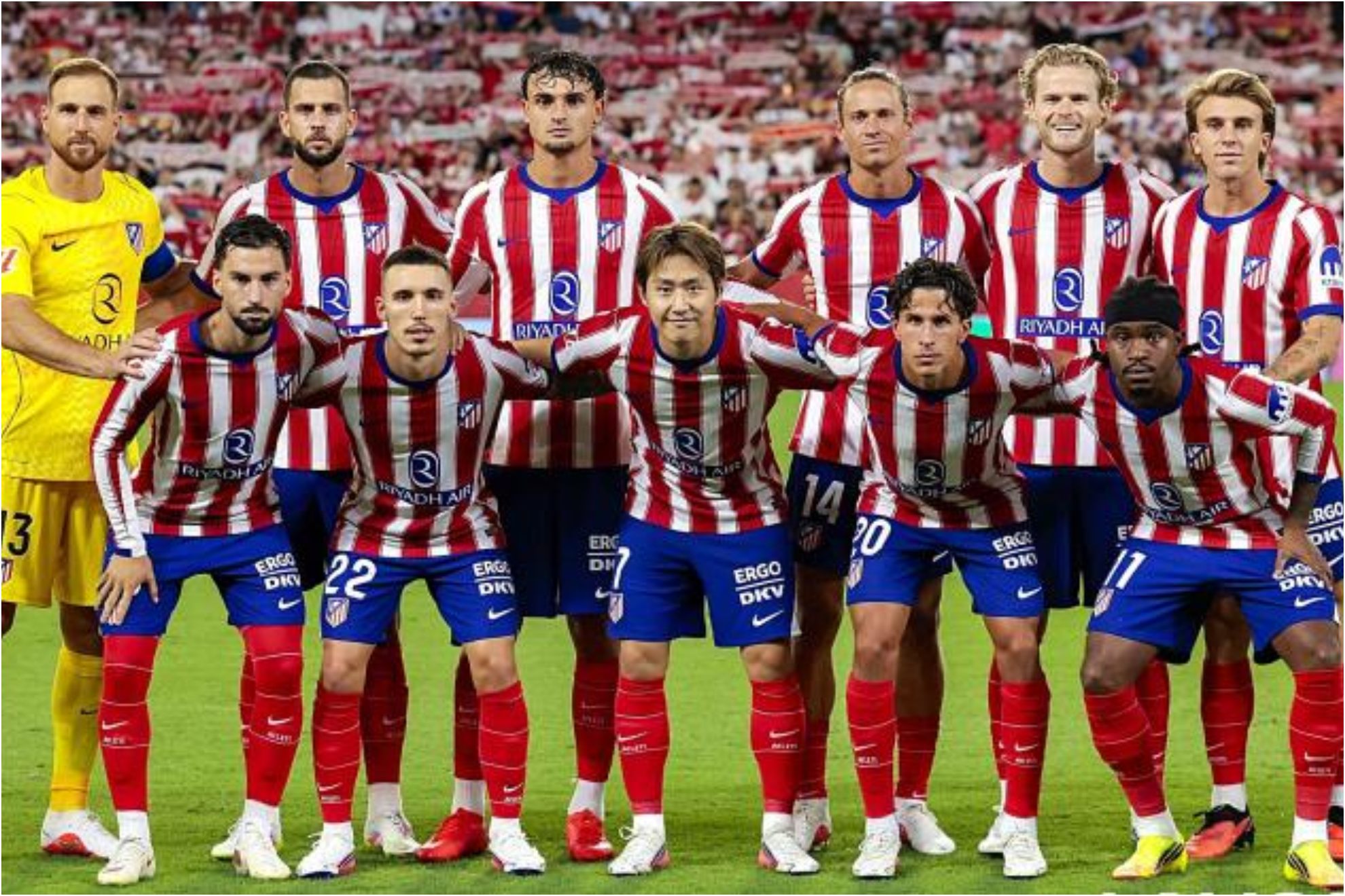 un 11 del Atlético de Madrid de este arranque de liga. atlético de madrid