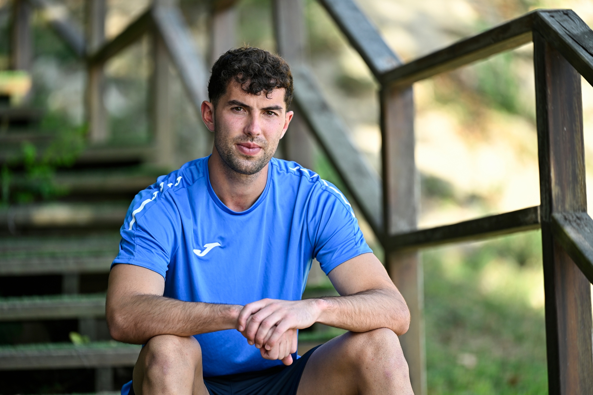 Unai Marrero posa para la entrevista con MARCA en las instalaciones de Zubieta. A. Muxika MARCA