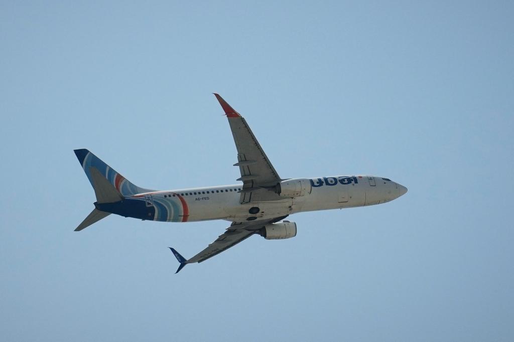 Un avión de Flydubai.