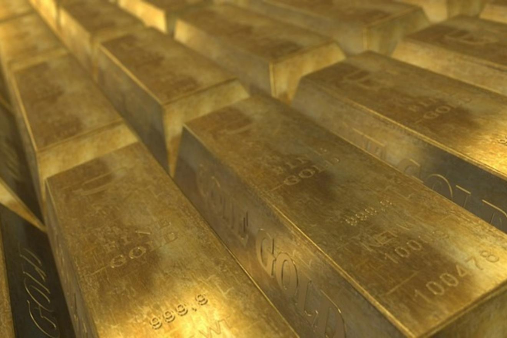 Lingotes de oro.