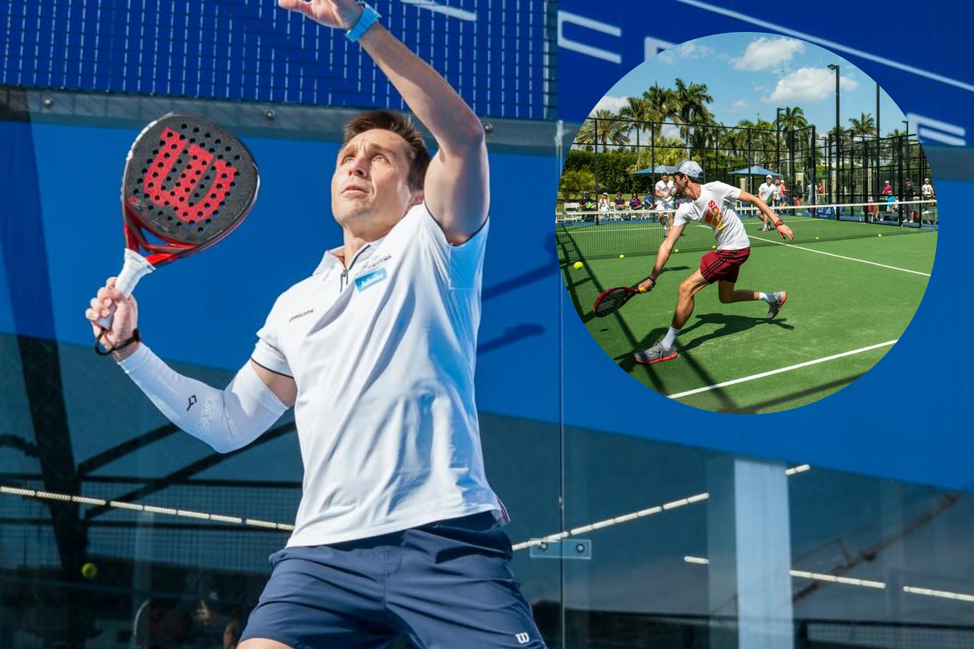 Bela, embajador de la liga de pádel universitaria en EEUU.
