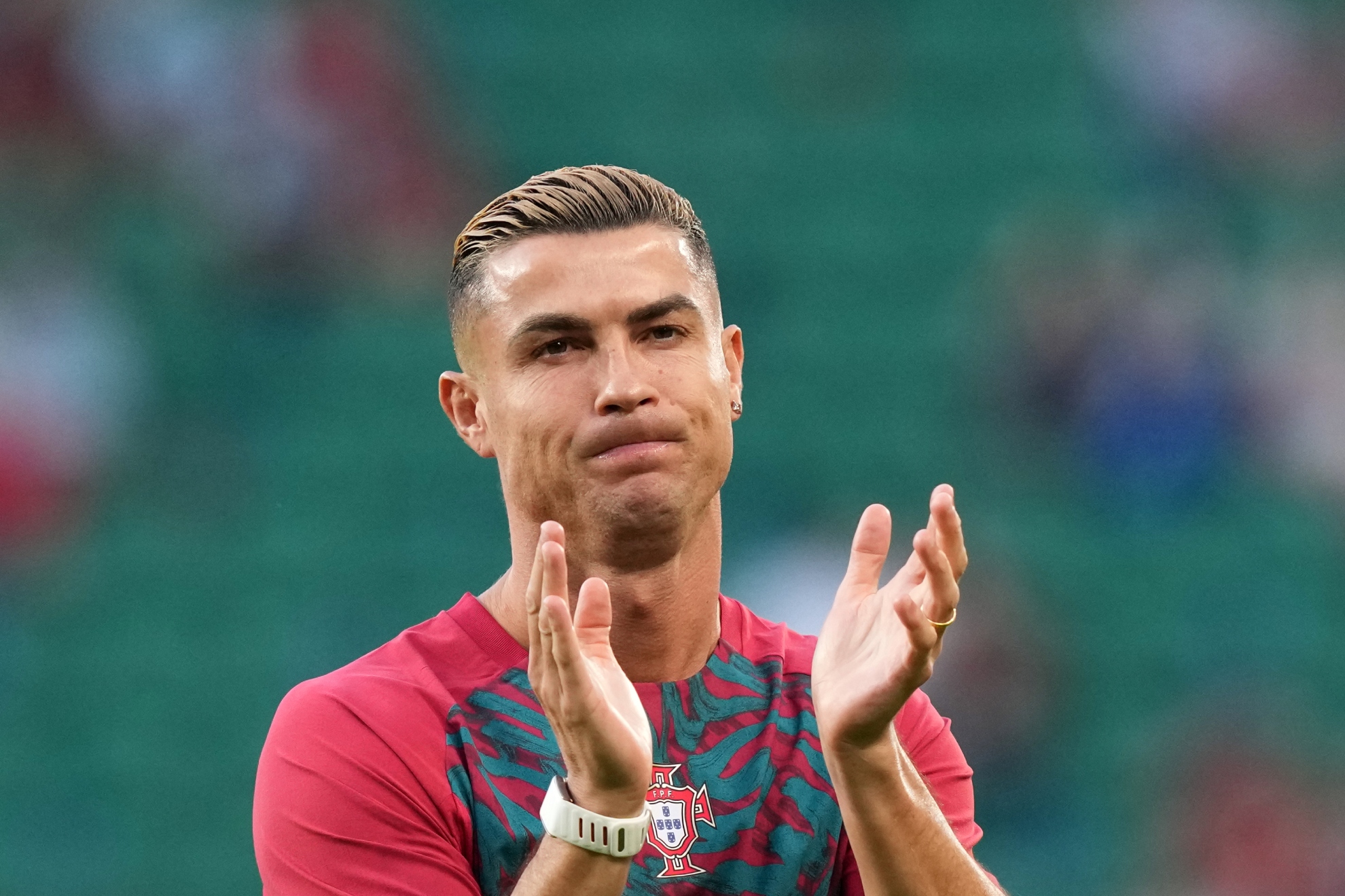 Cristiano Ronaldo, con Portugal. LAPRESSE.