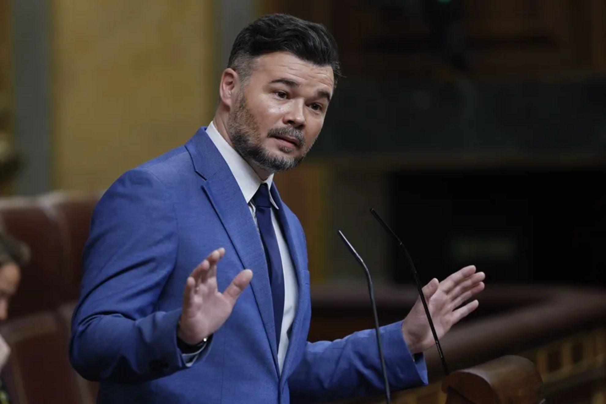 Gabriel Rufian, en el Congreso de los Diputados EFE