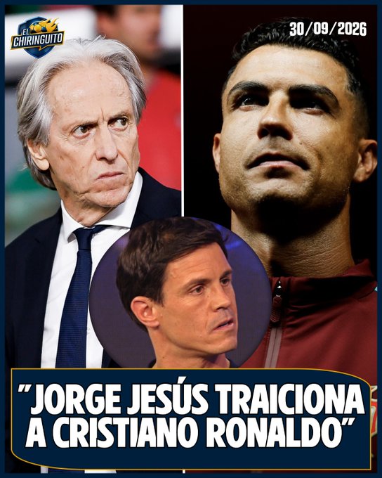 Edu Aguirre denuncia la "traición" de Jorge Jesús a Cristiano Ronaldo: "Es una vergüenza y miente" El Chiringuito