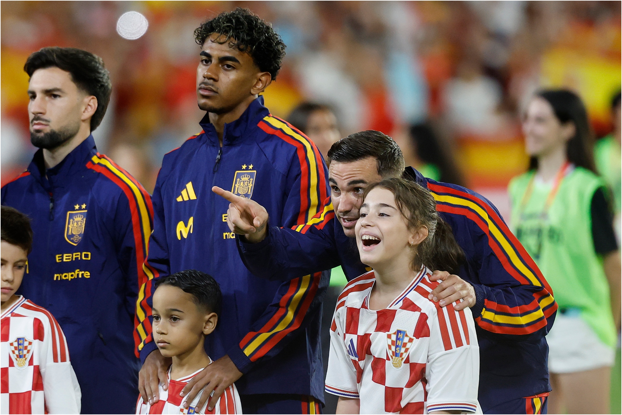 Imagen del partido entre España y Croacia de la Nations League.