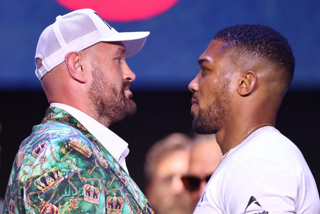 Fury y Joshua, cara a cara. LAPRESSE