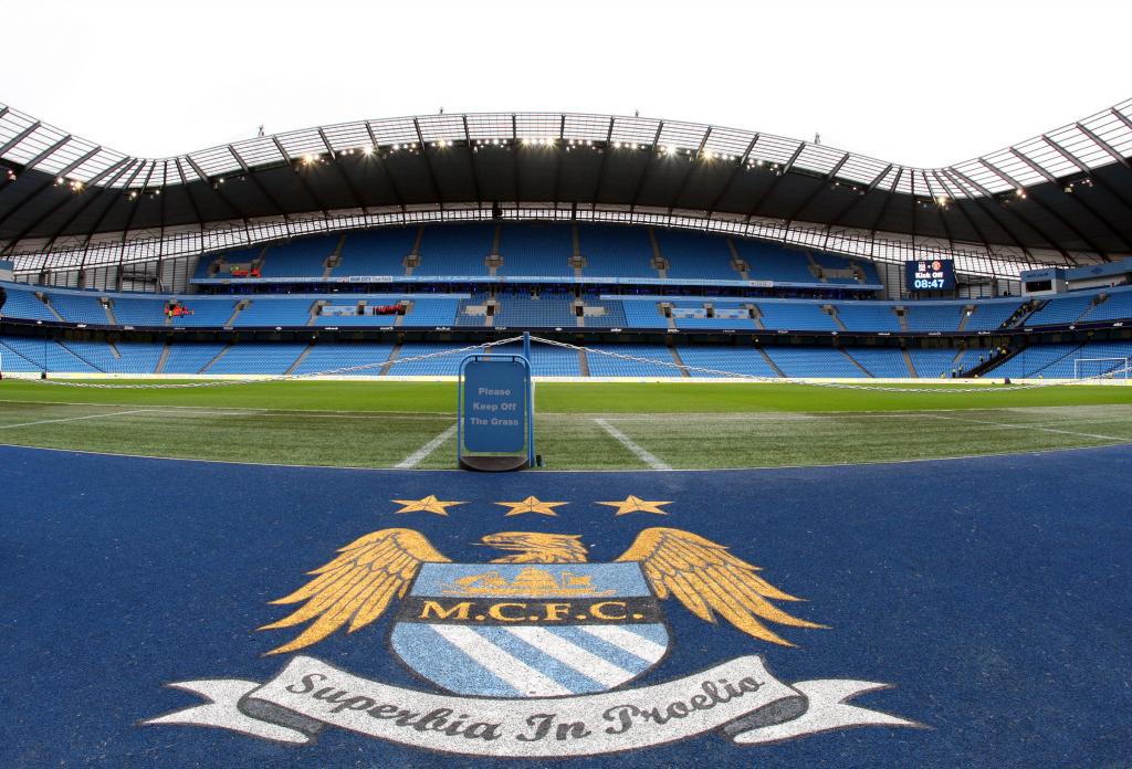 Vista general del estadio del Manchester City.