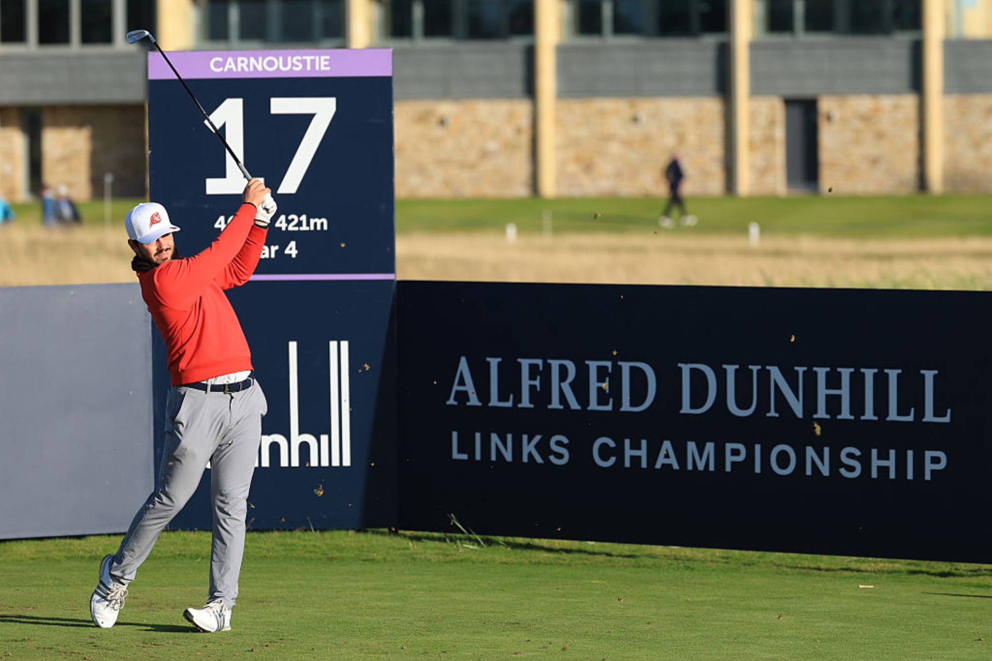 Josele Ballester (23) en el hoyo 17 de Carnoustie GETTY IMAGES