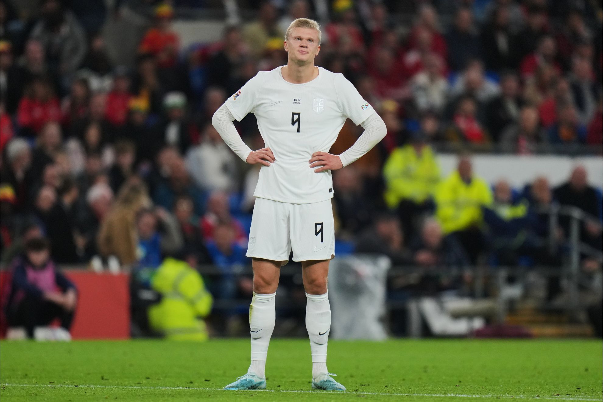 Haaland, contrariado