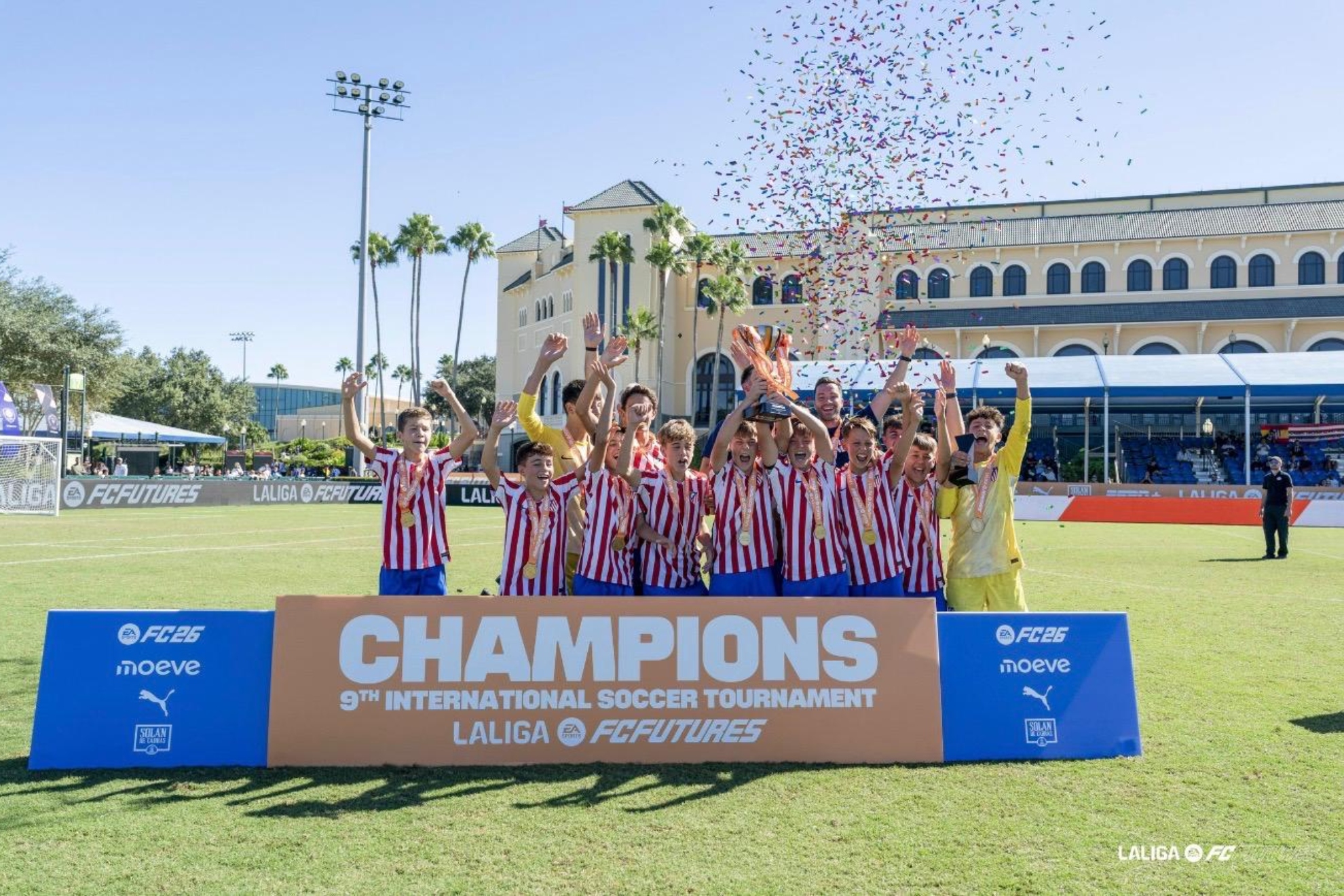 El Atlético defiende el título del último torneo Internacional en Orlando. LALIGA