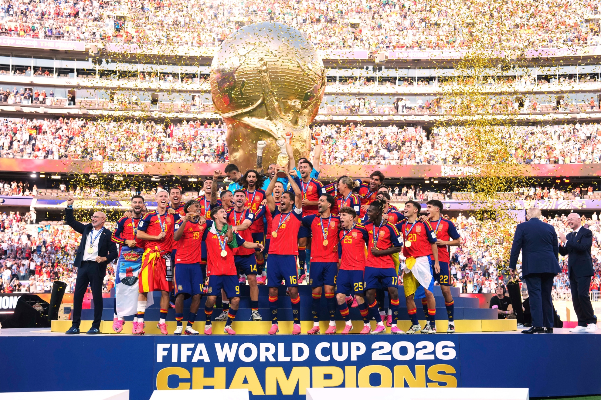 España celebra el Mundial 2026. Ángel Martínez/RFEF.