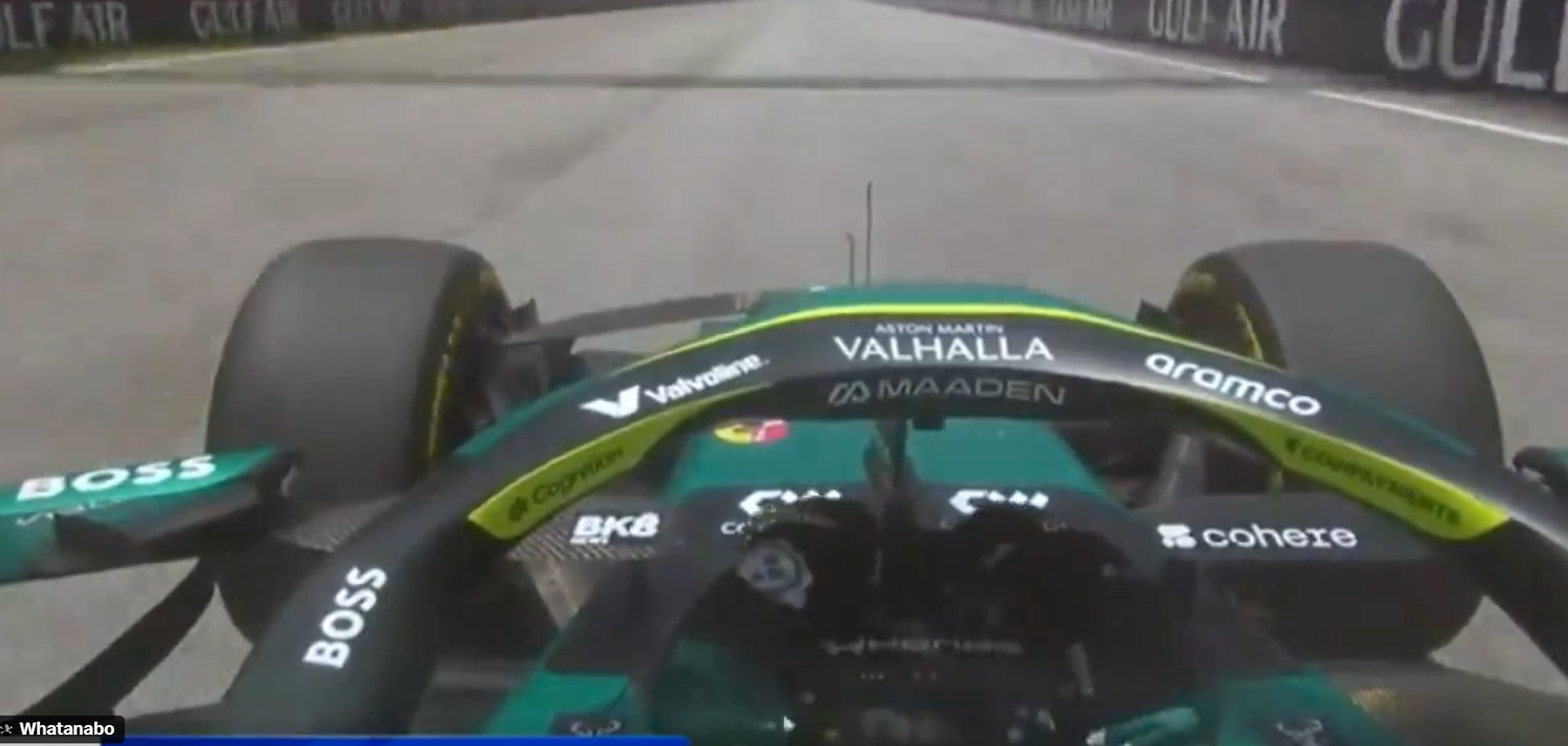 Gesto de Alonso.