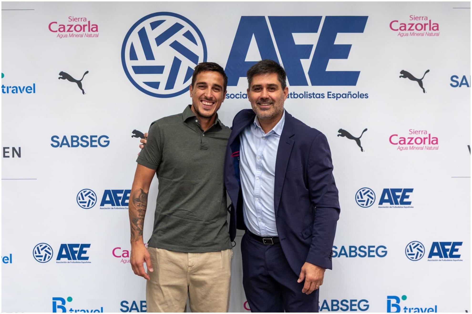 Óscar Trejo junto a David Aganzo.