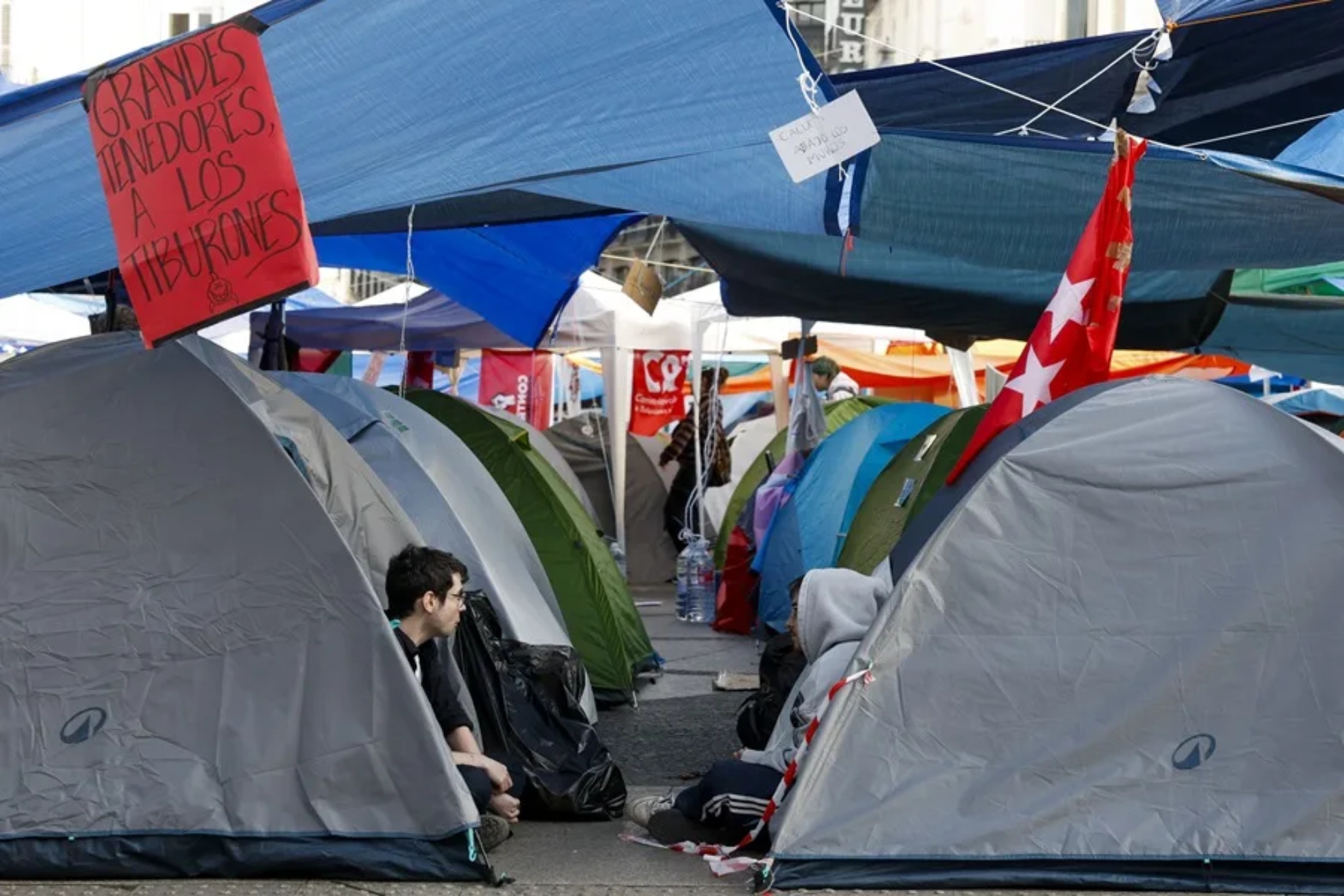 Acampada en Sol. EFE