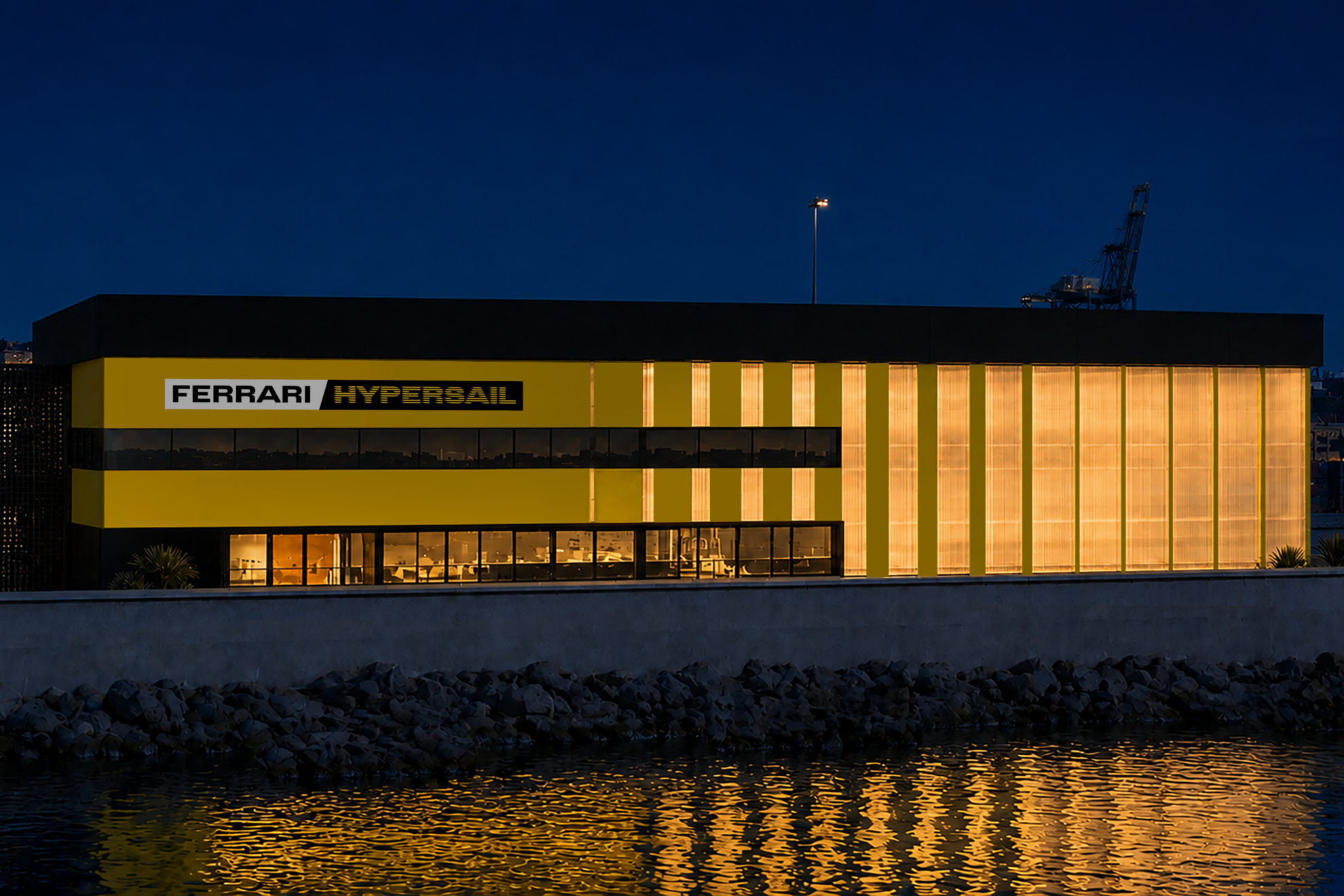 Así será la nueva sede del 'Ferrari Hypersail'. FERRARI