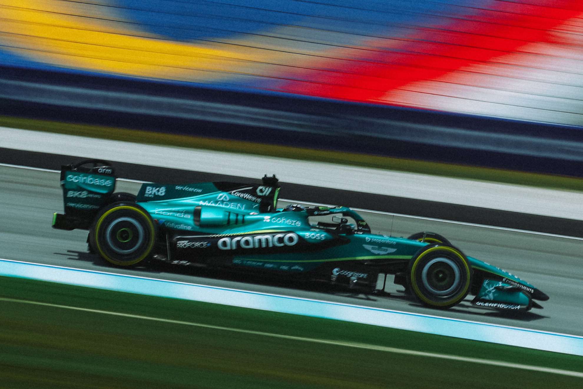 Stroll, en los libres del GP de Bahréin en Malasia. AMR F1