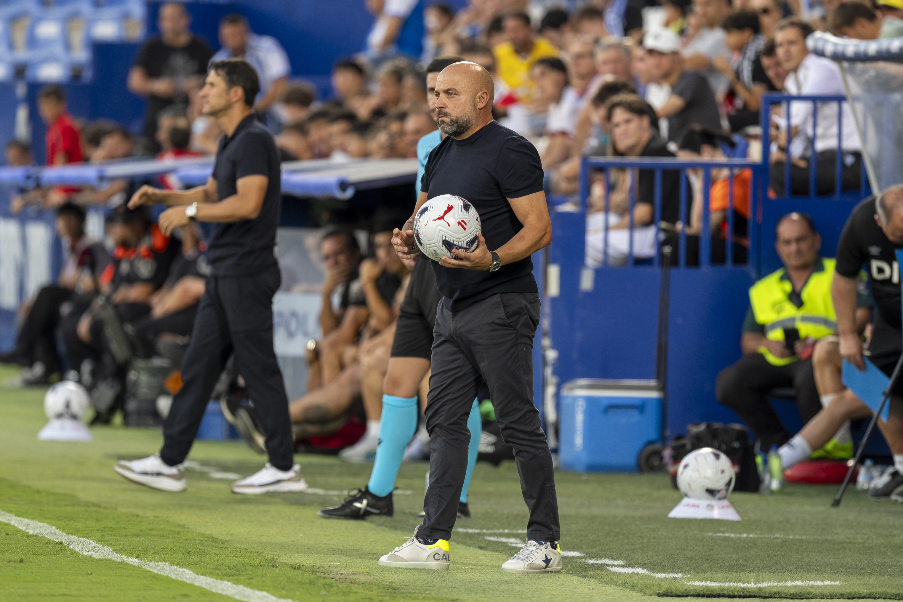 Manolo González, en un partido de la presente temporada.