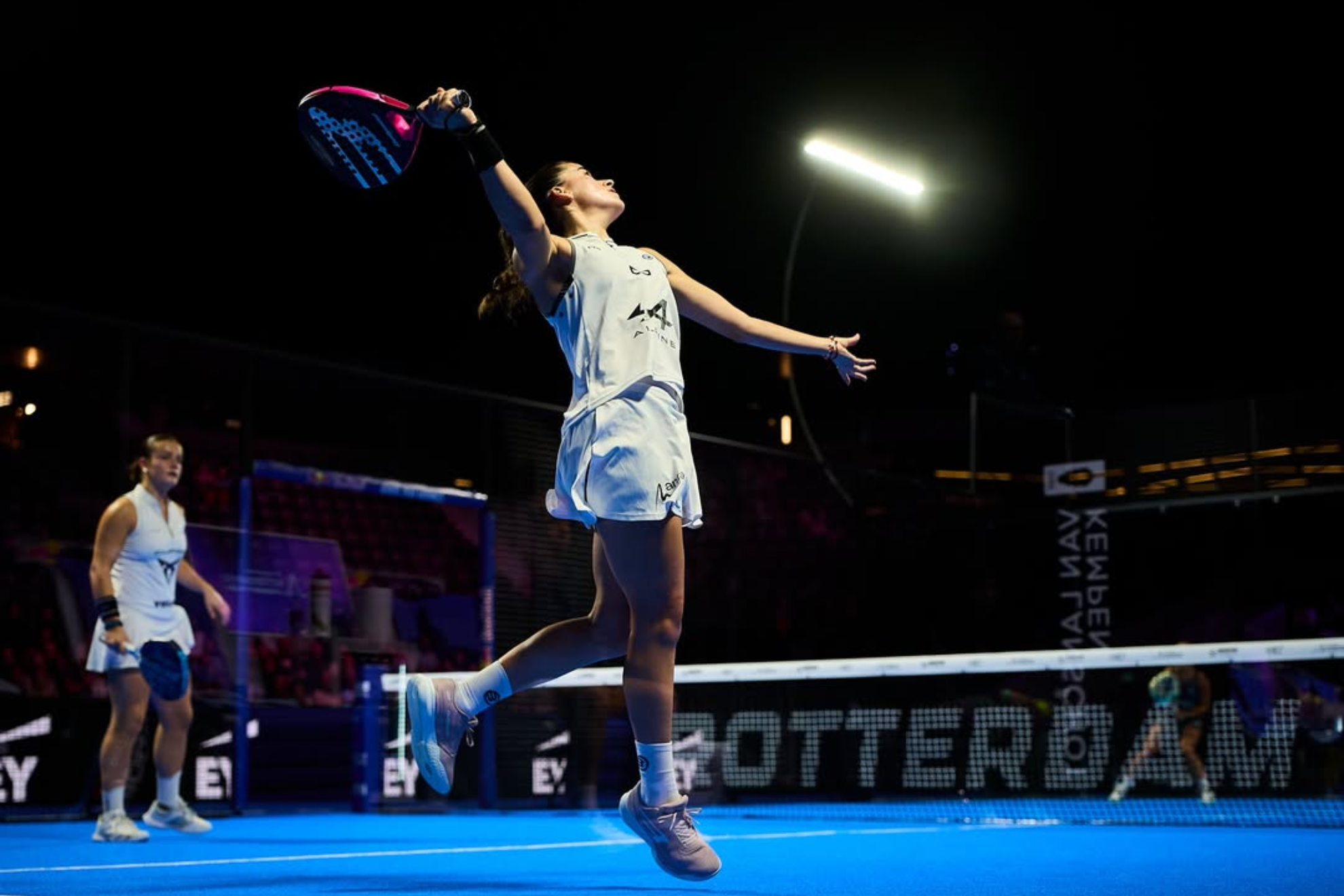 Claudia Fernández durante el P2 de Rotterdam. Premier Padel