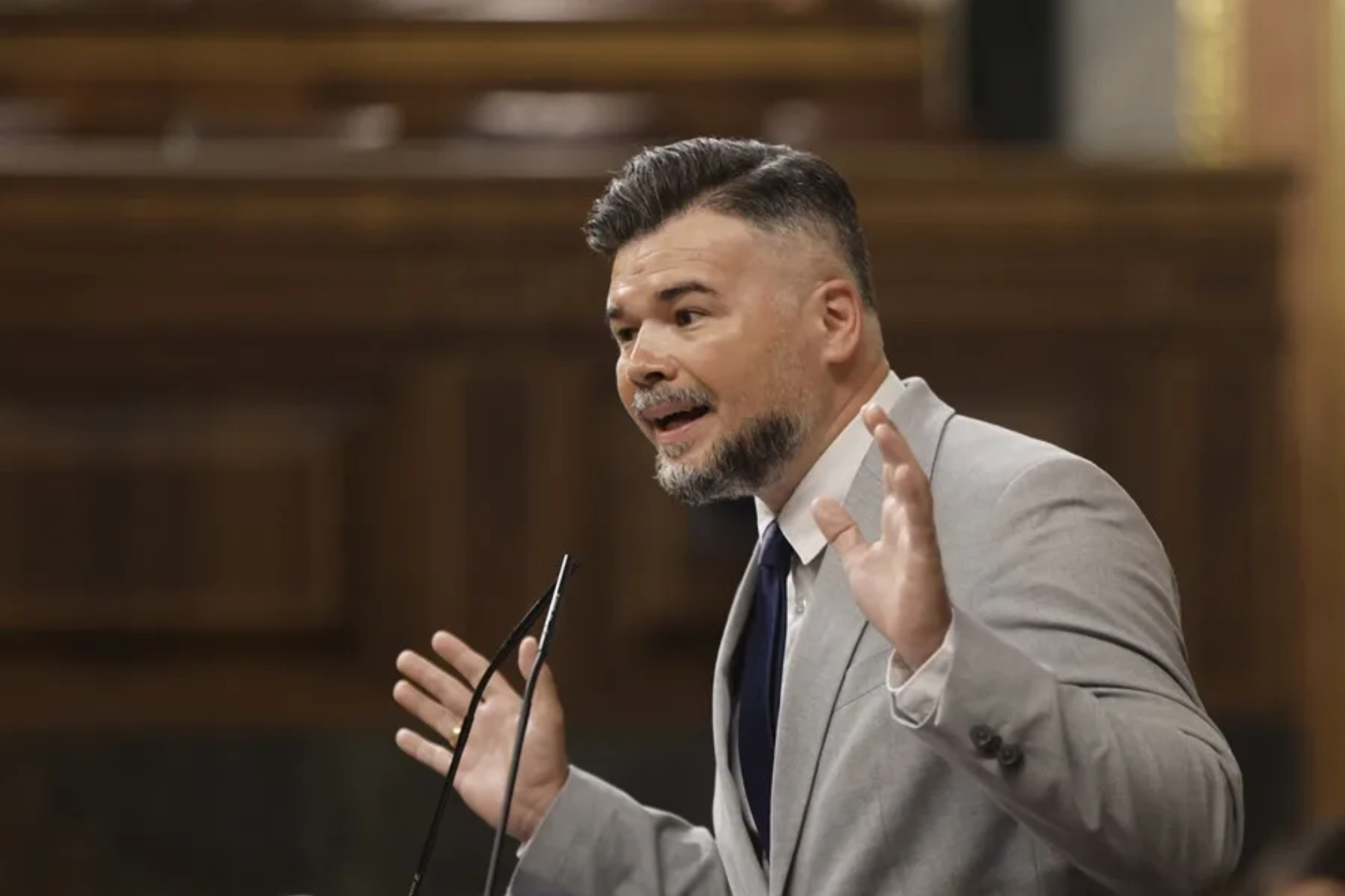 Gabriel Rufian en el Congreso de los Diputados EFE