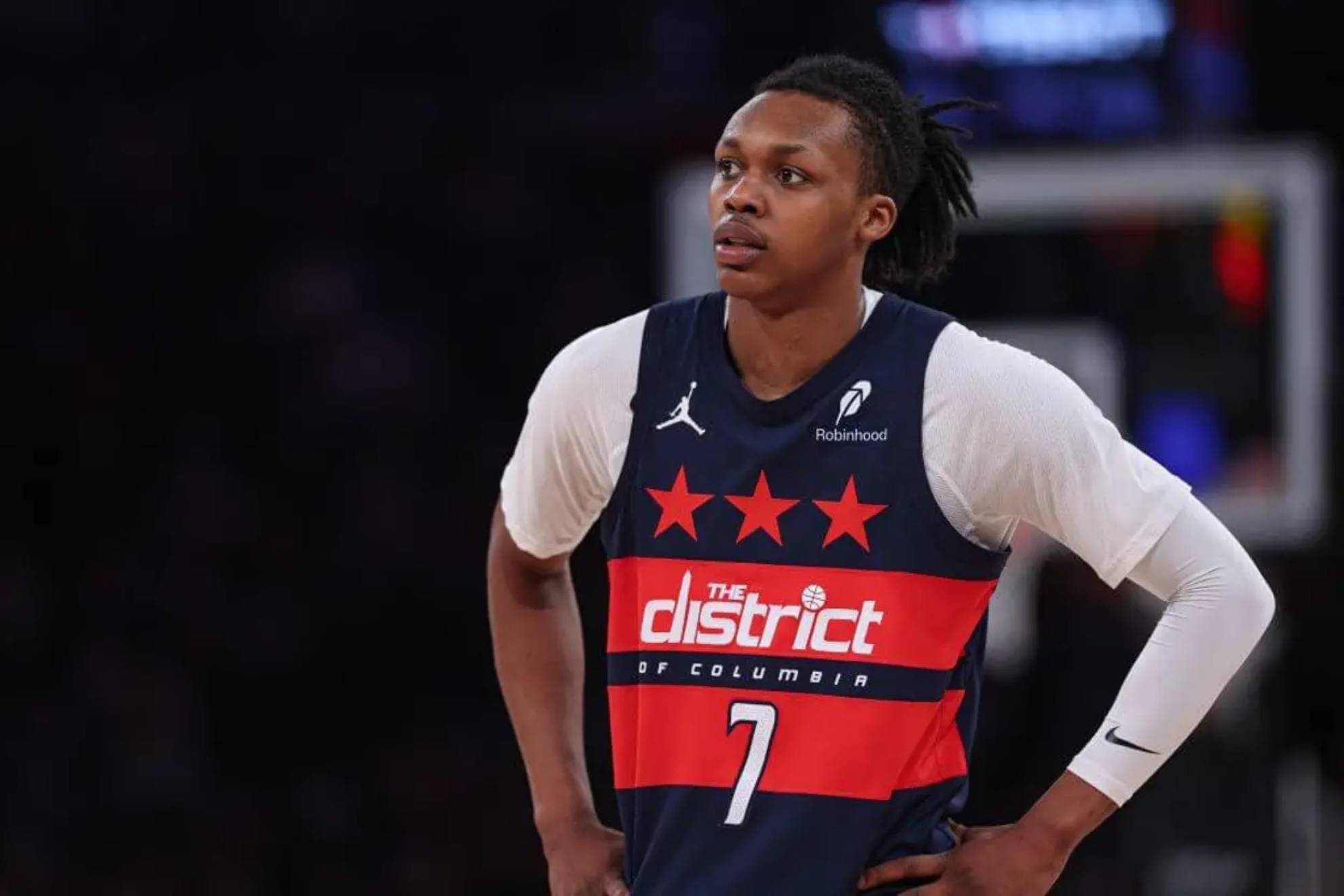 Bub Carrington, en un partido de los Wizards.