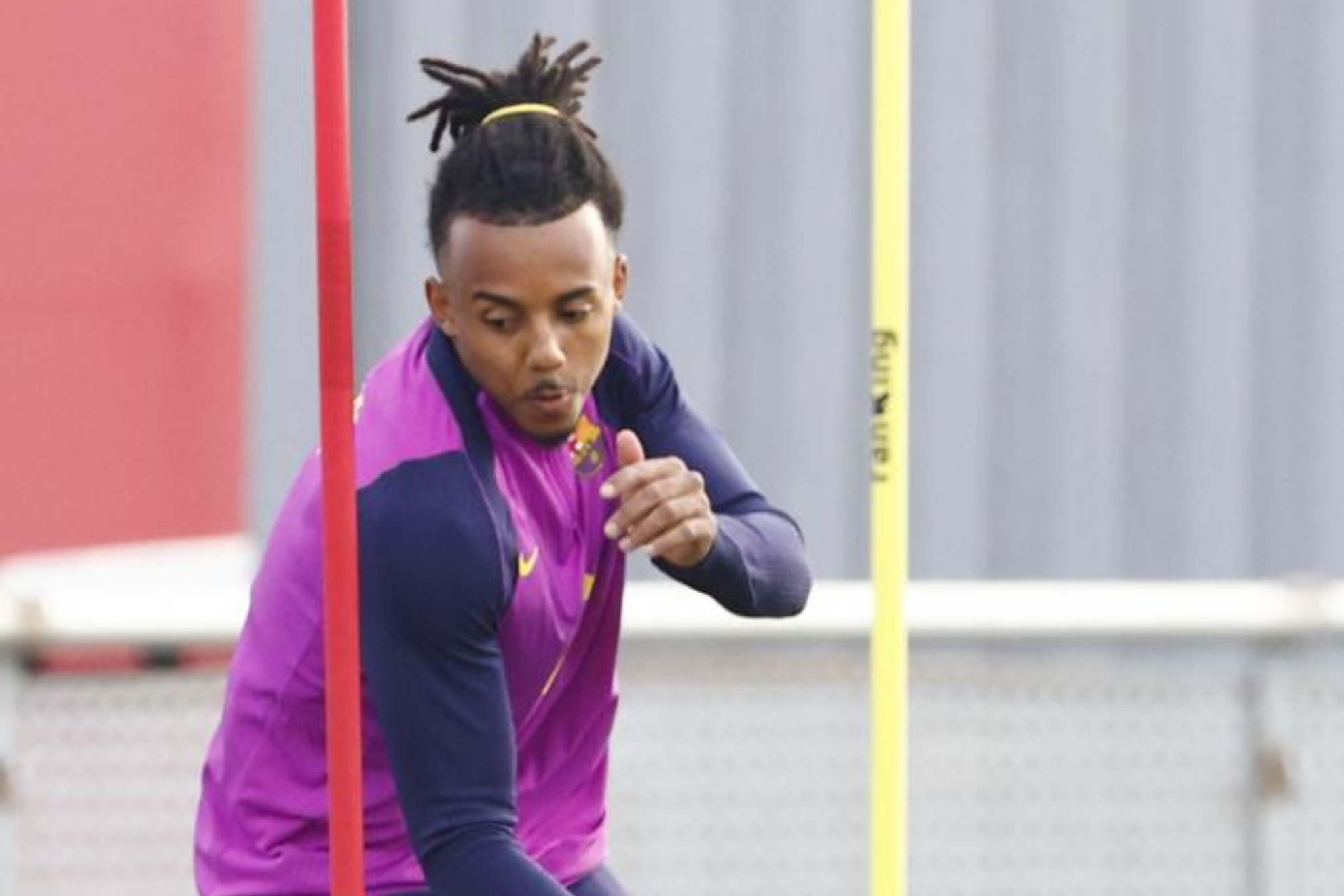 Koundé, en una sesión con el Barça FC BARCELONA