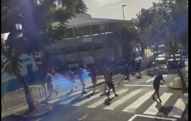 Imagenes de la agresión al Sporting de Hortaleza