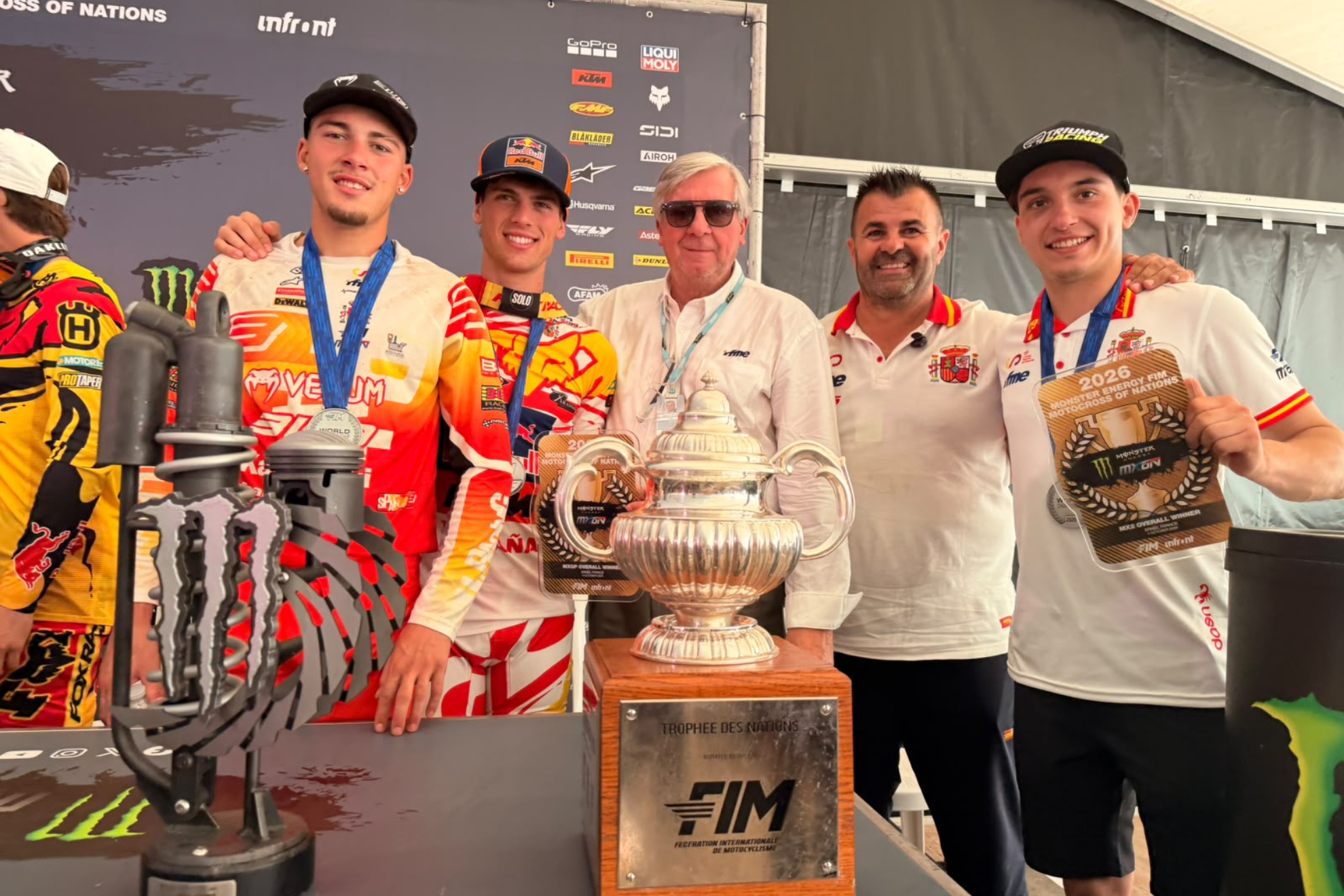 El Equipo Nacional RFME (Jorge Prado, Guillem Farrés y Francisco García). RFME