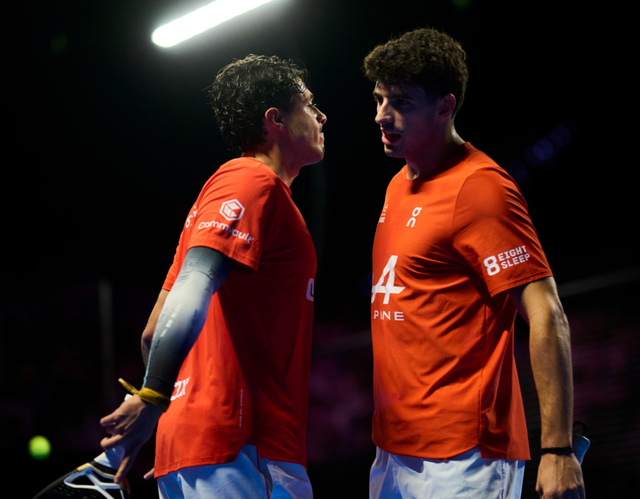 Tapia y Coello durante la final de Rotterdam. Premier Padel