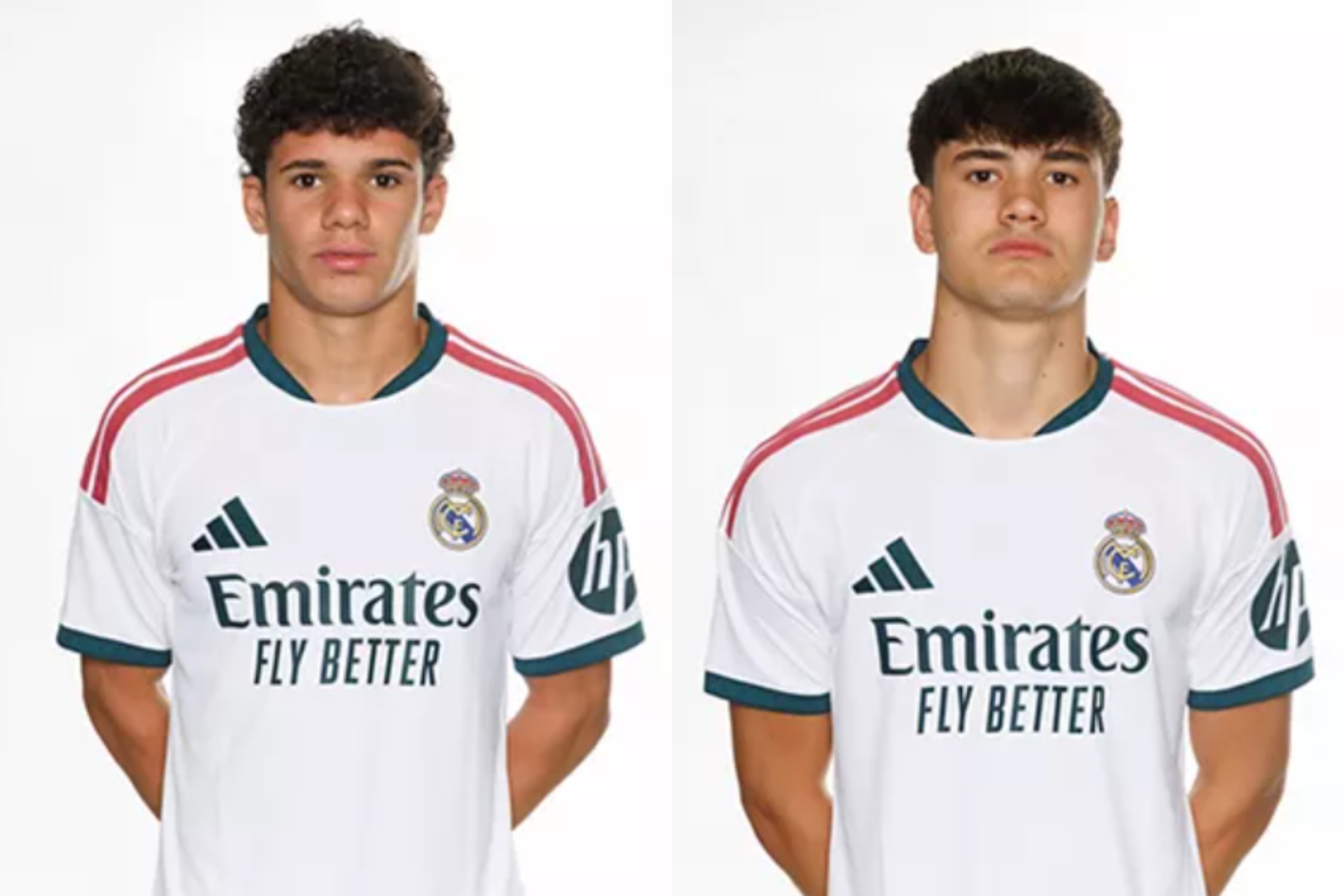 Álvaro Rivera, a la izquierda, y Beltrán Capote, a la derecha. REALMADRID.COM