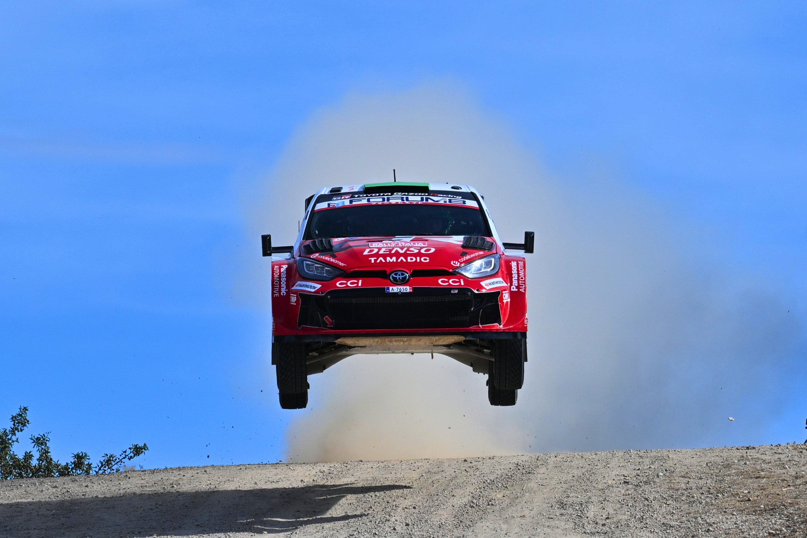 Evans, en un salto.