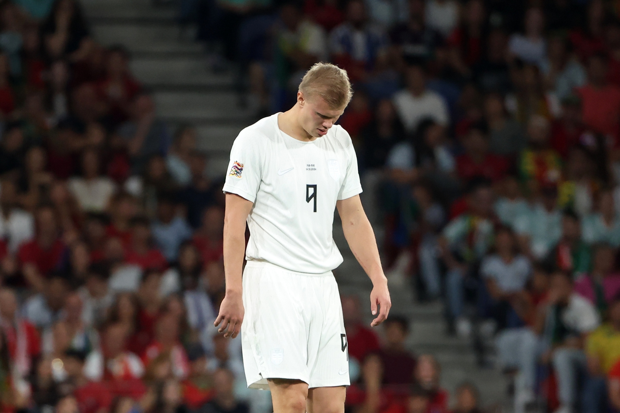 Erling Haaland, ante Portugal. LAPRESSE.